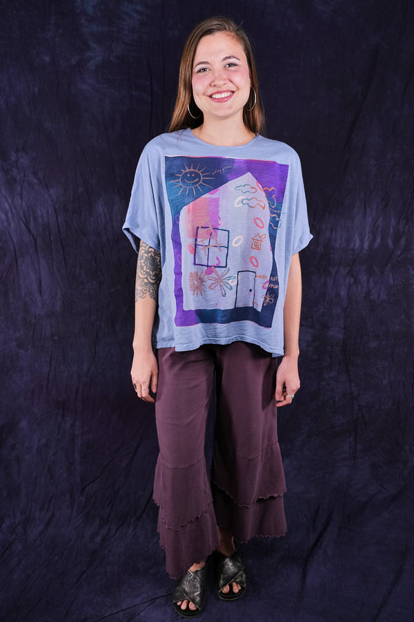 3239 Wide Leg Petaloon Fig Blue Fish Clothing