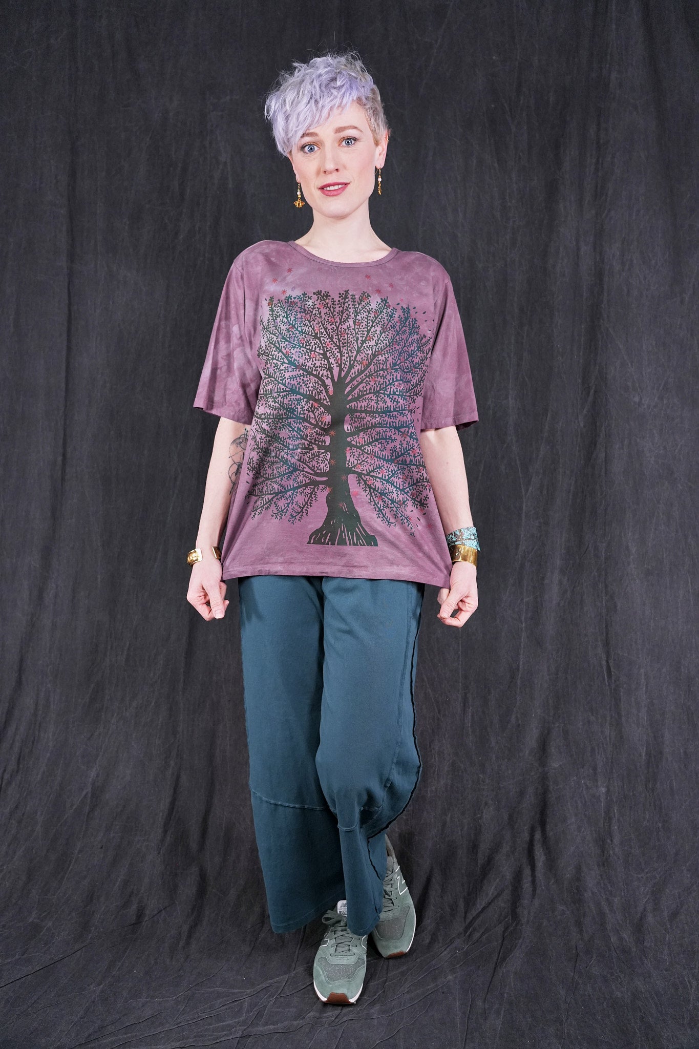 1171HD Fiona Tee Grey Plum Little Tree