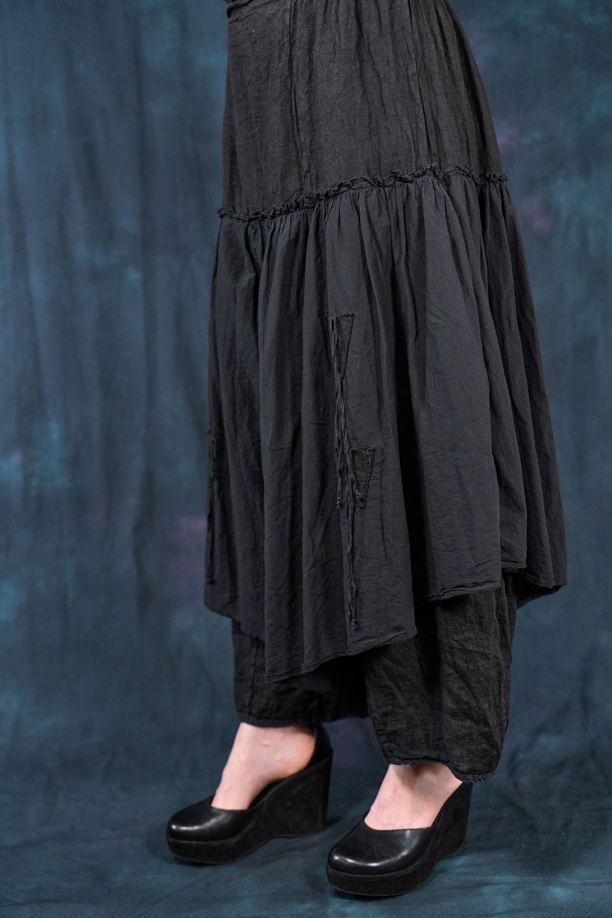 3266 Fusion Pant Skirt- Black Unprinted