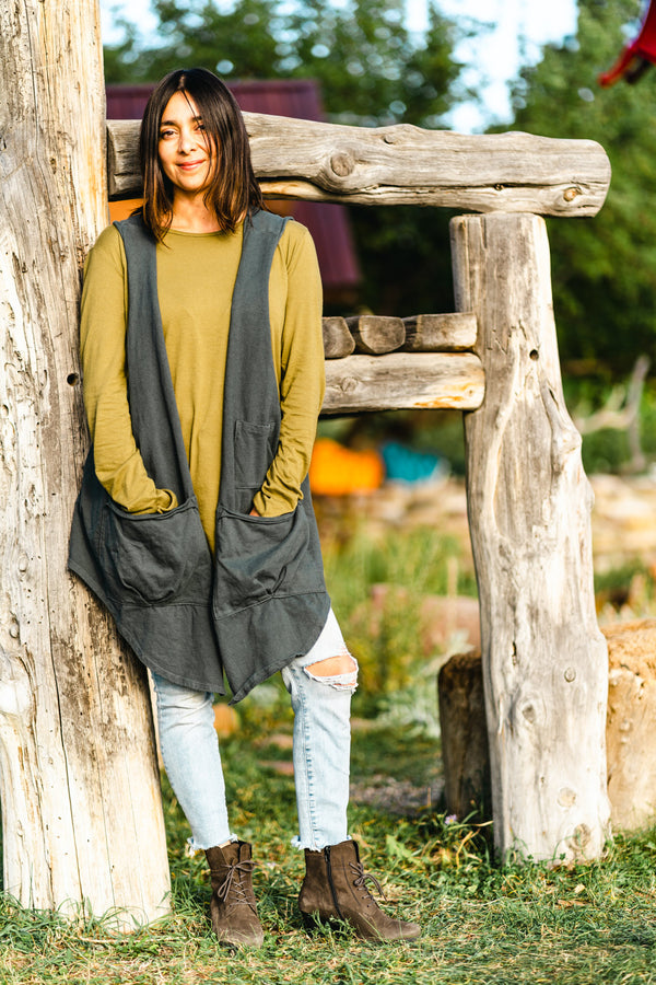 6226 3 Pocket Talisman Vest ThoreauP Blue Fish Clothing