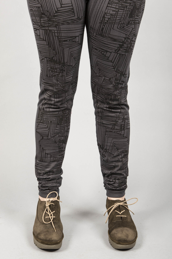 Winter BF Leggings Artful Maze Dark Charcoal