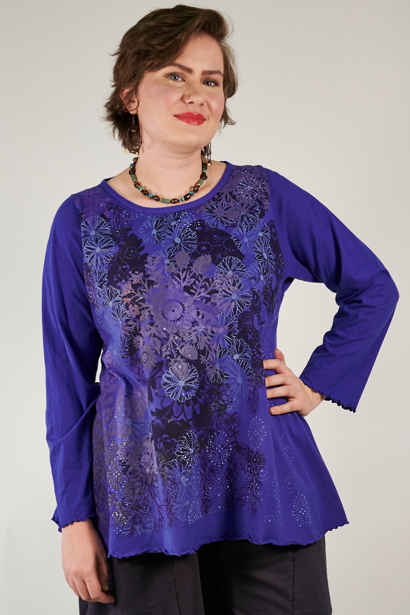 1190 Long Sleeve Cafe Tee Blue Spectrum-P