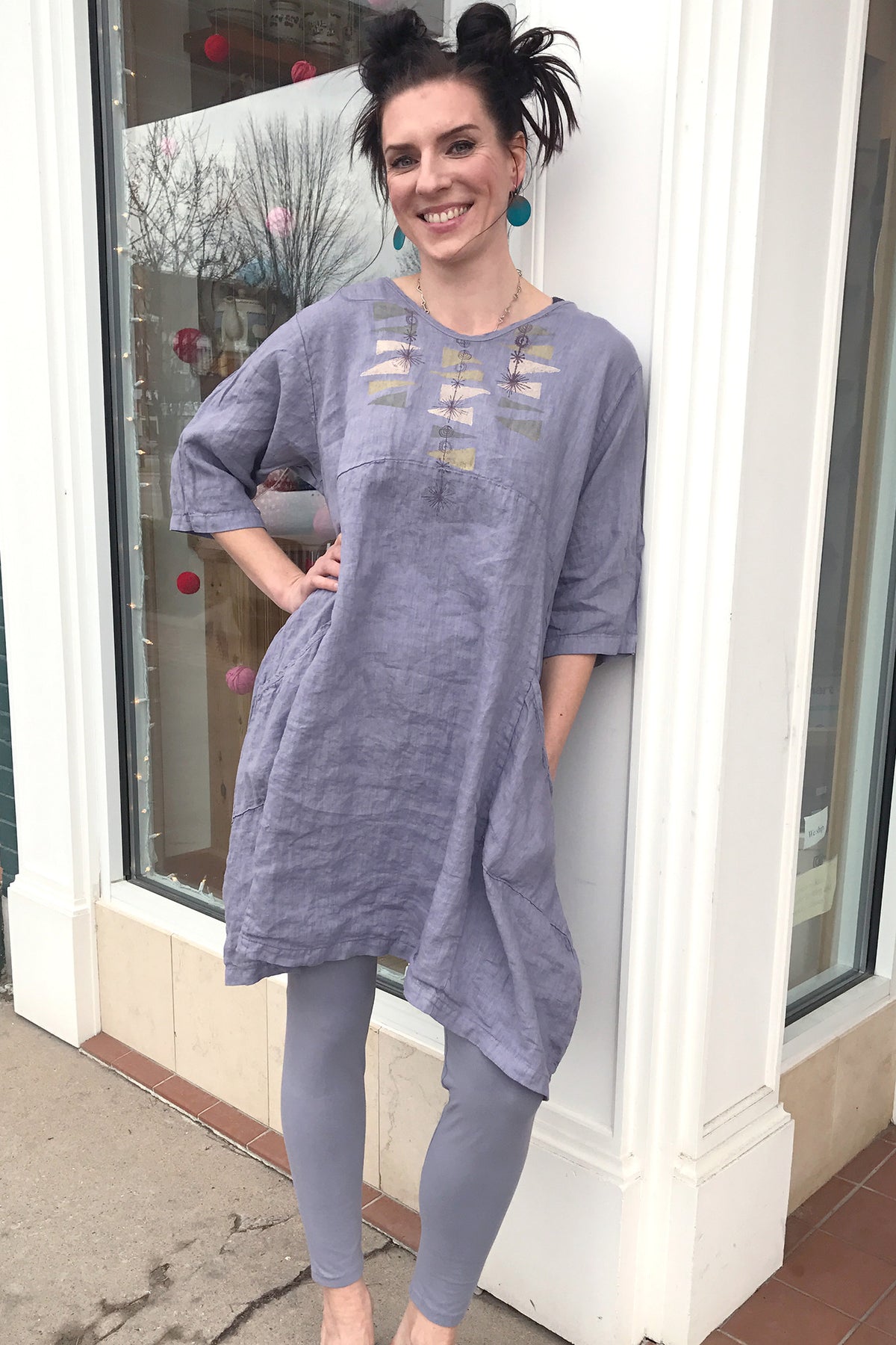 Zen Tunic French Lilac Printed