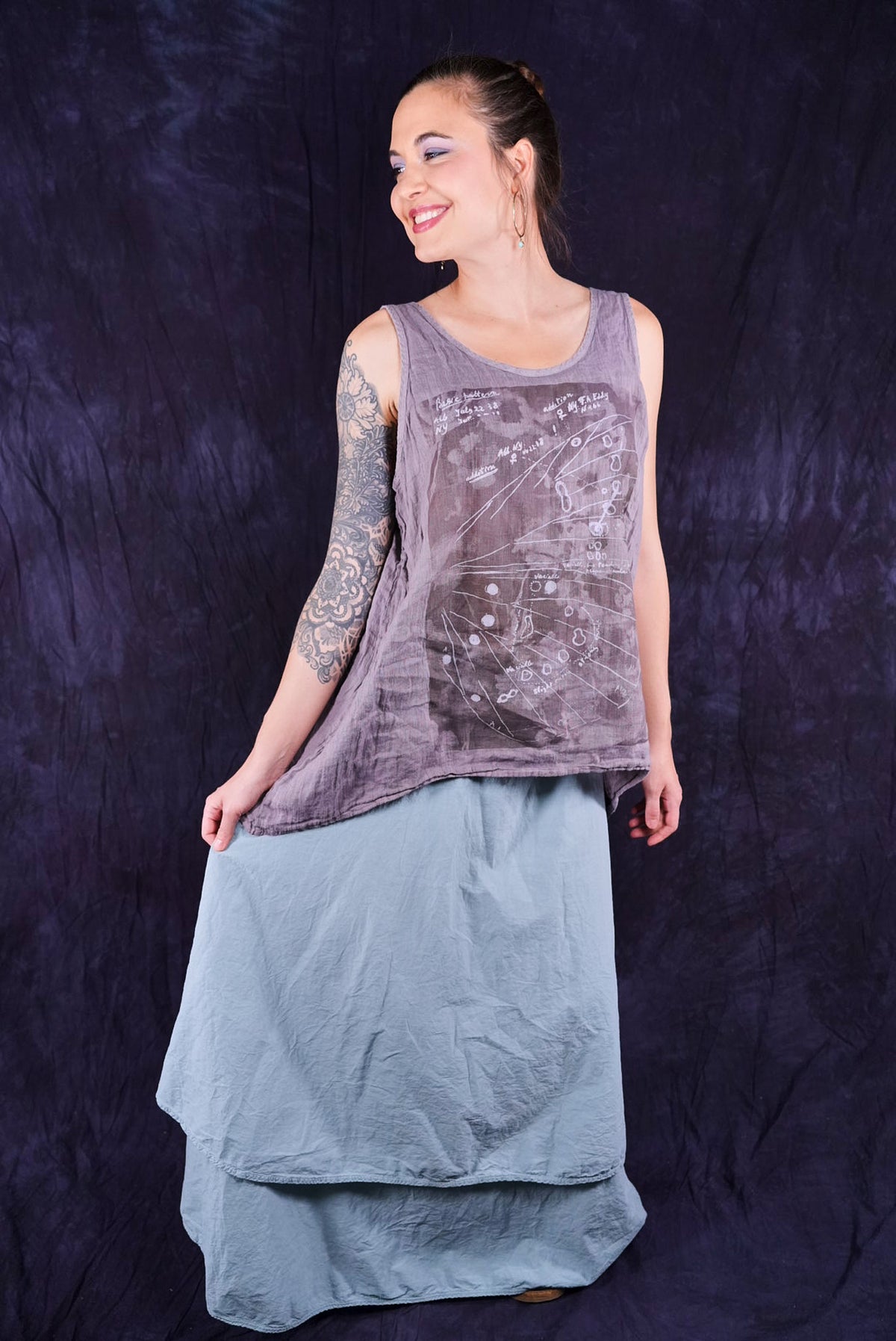 1196 Linen Tank Shantung-P
