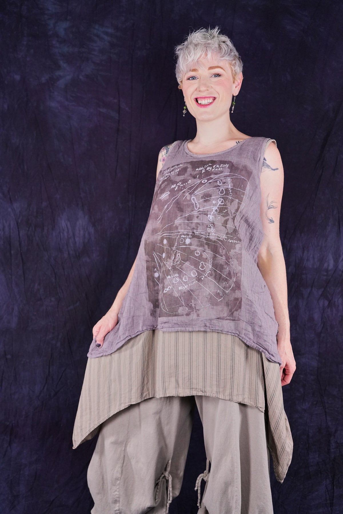1196 Linen Tank Shantung-P