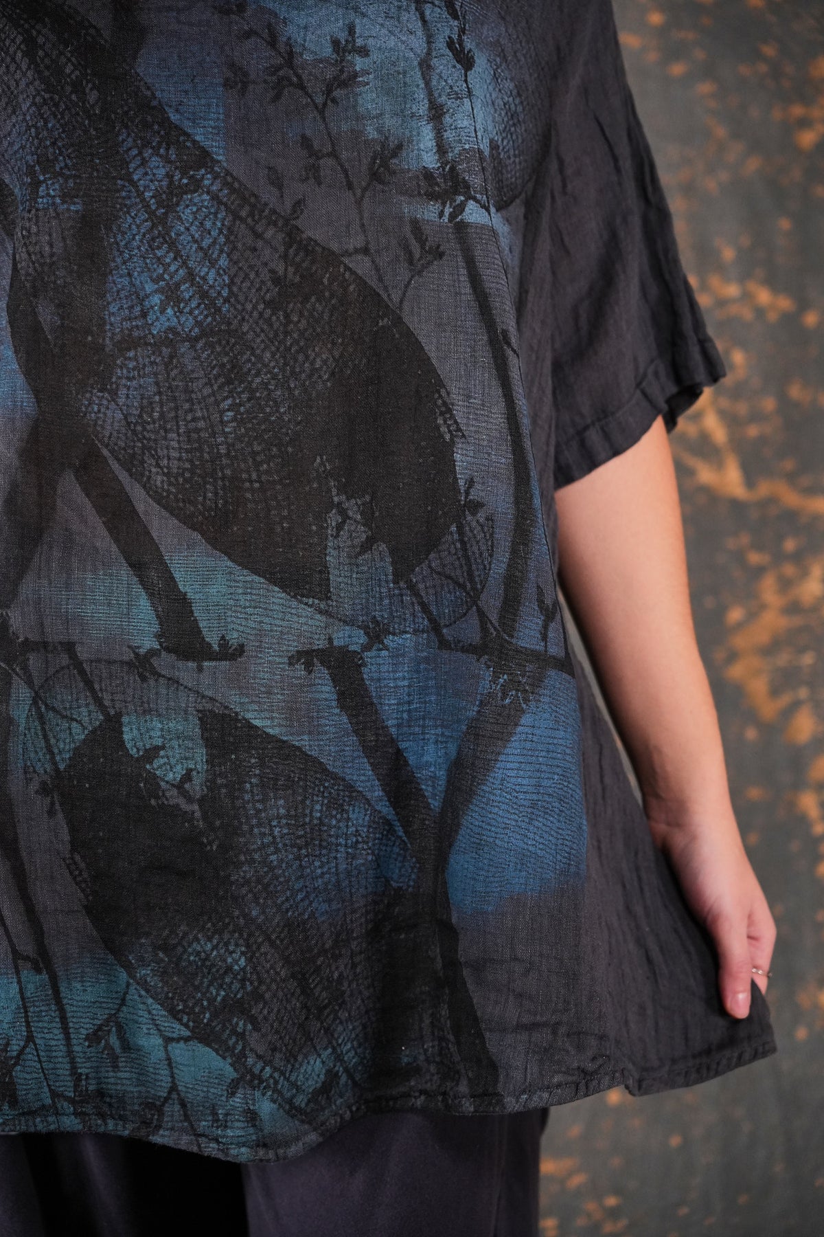 1210L Linen Simple Tunic Iron-P