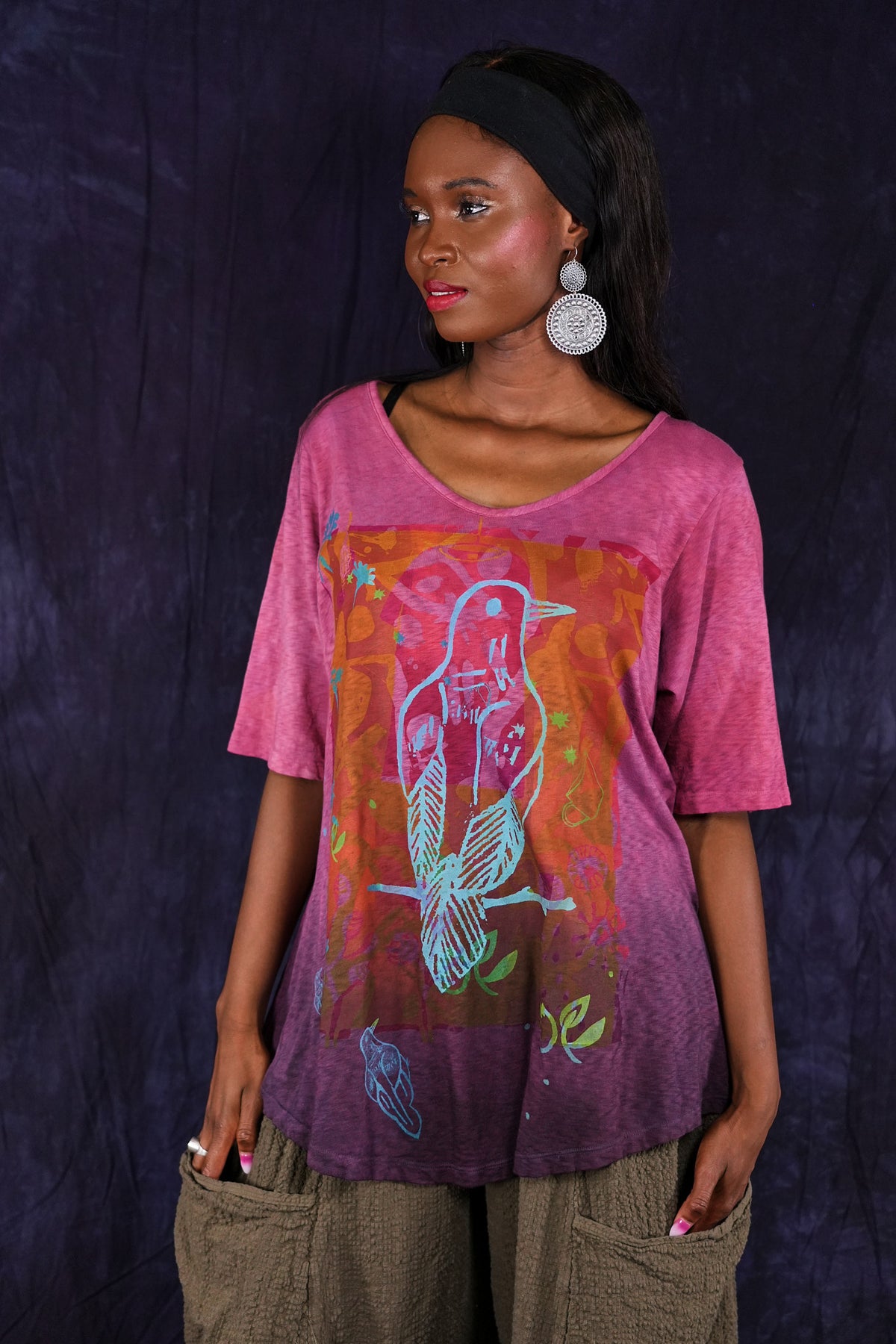 1211HD Lightweight Tee Raspberries