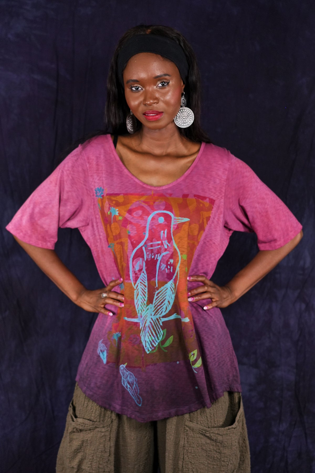 1211HD Lightweight Tee Raspberries