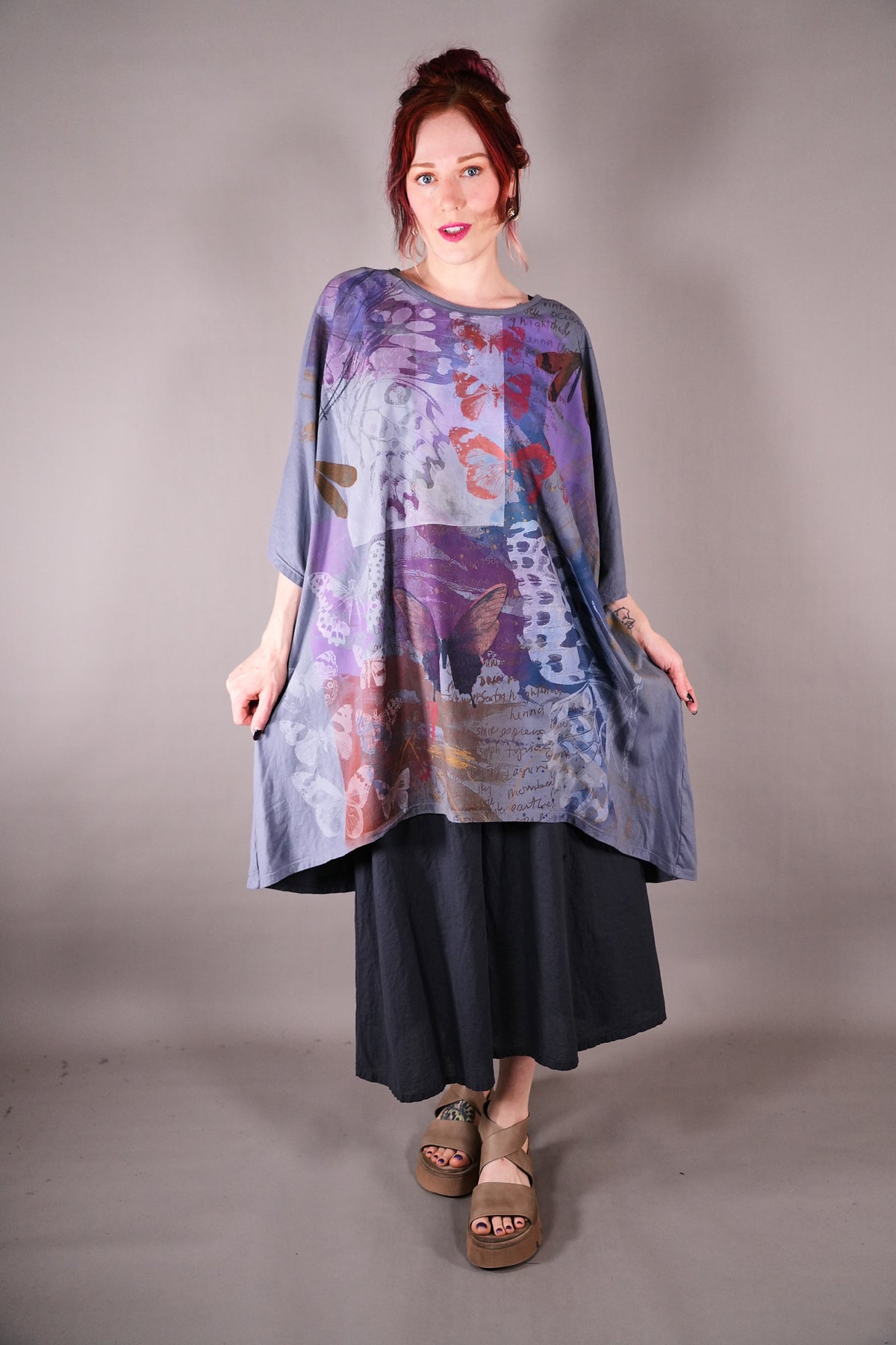 1255 Art Tee Purpley Grey The Butterfly Effect