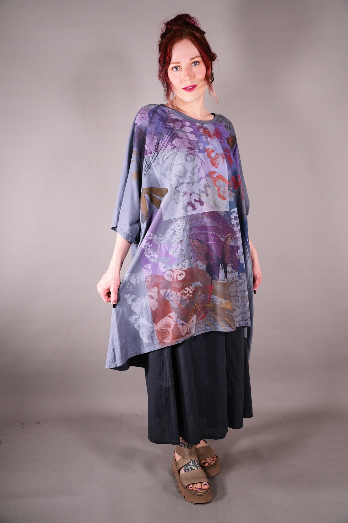 1255 Art Tee Purpley Grey The Butterfly Effect