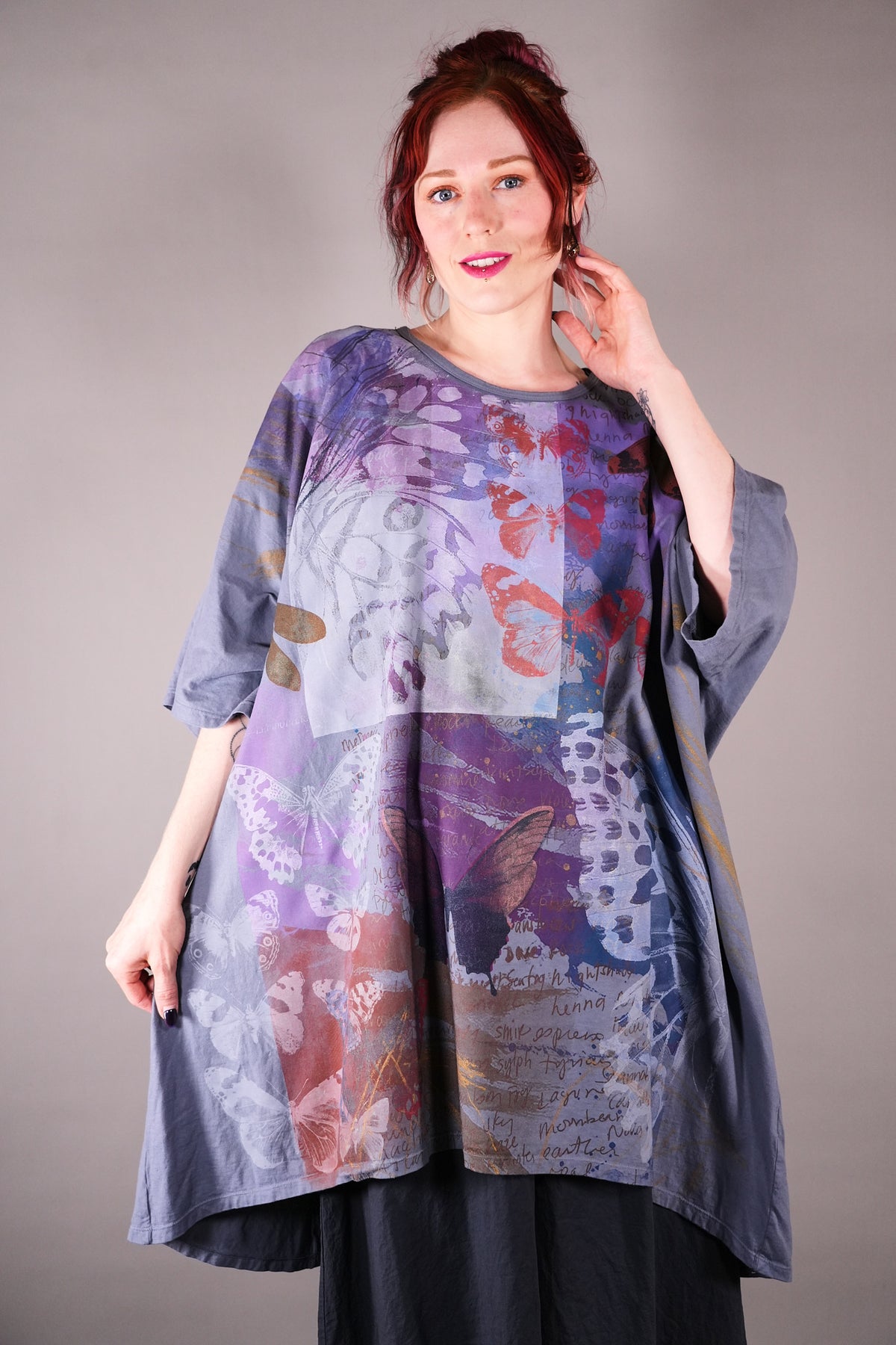 1255 Art Tee Purpley Grey The Butterfly Effect