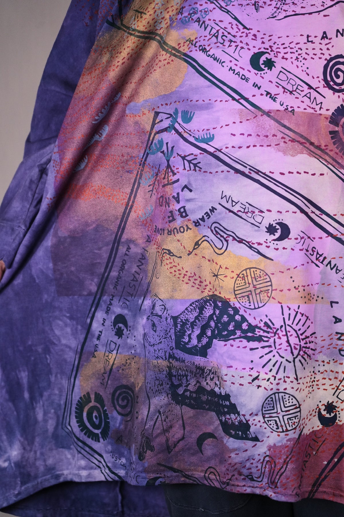 1258 HD L/S Art Tee Sea/Grass Owl Bandana