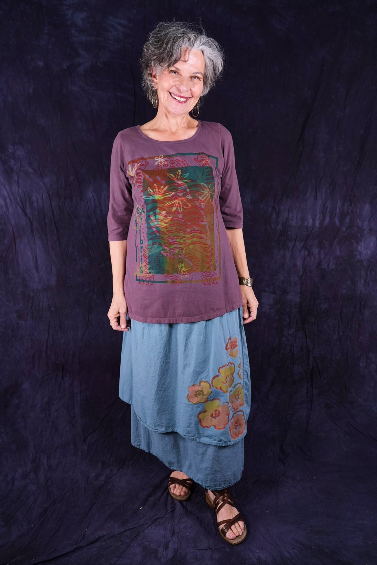 1582 Sunny Day Tunic Fig-P