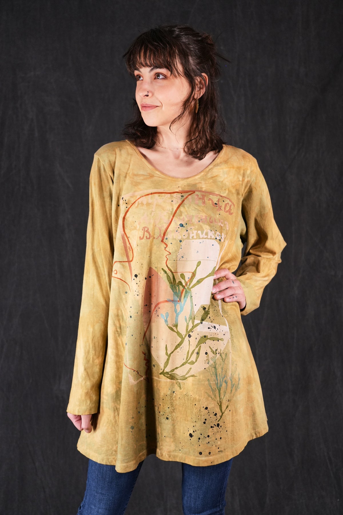 1613 HD Rilassante Tunic Bronze Sea Portrait