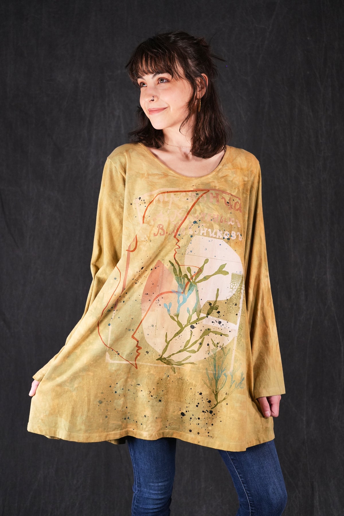 1613 HD Rilassante Tunic Bronze Sea Portrait