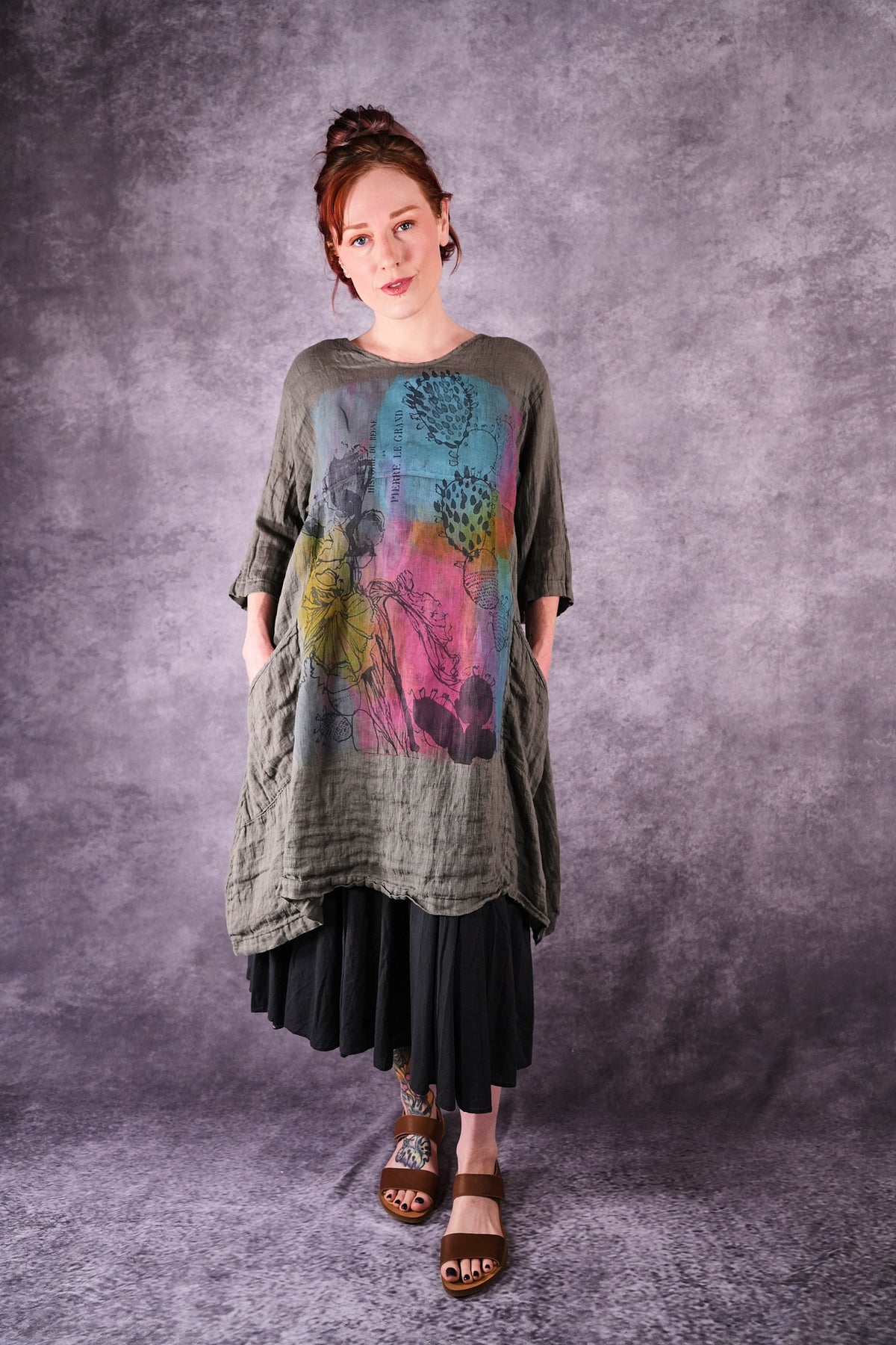 2257 Zen Tunic Chimera Desert Cactus