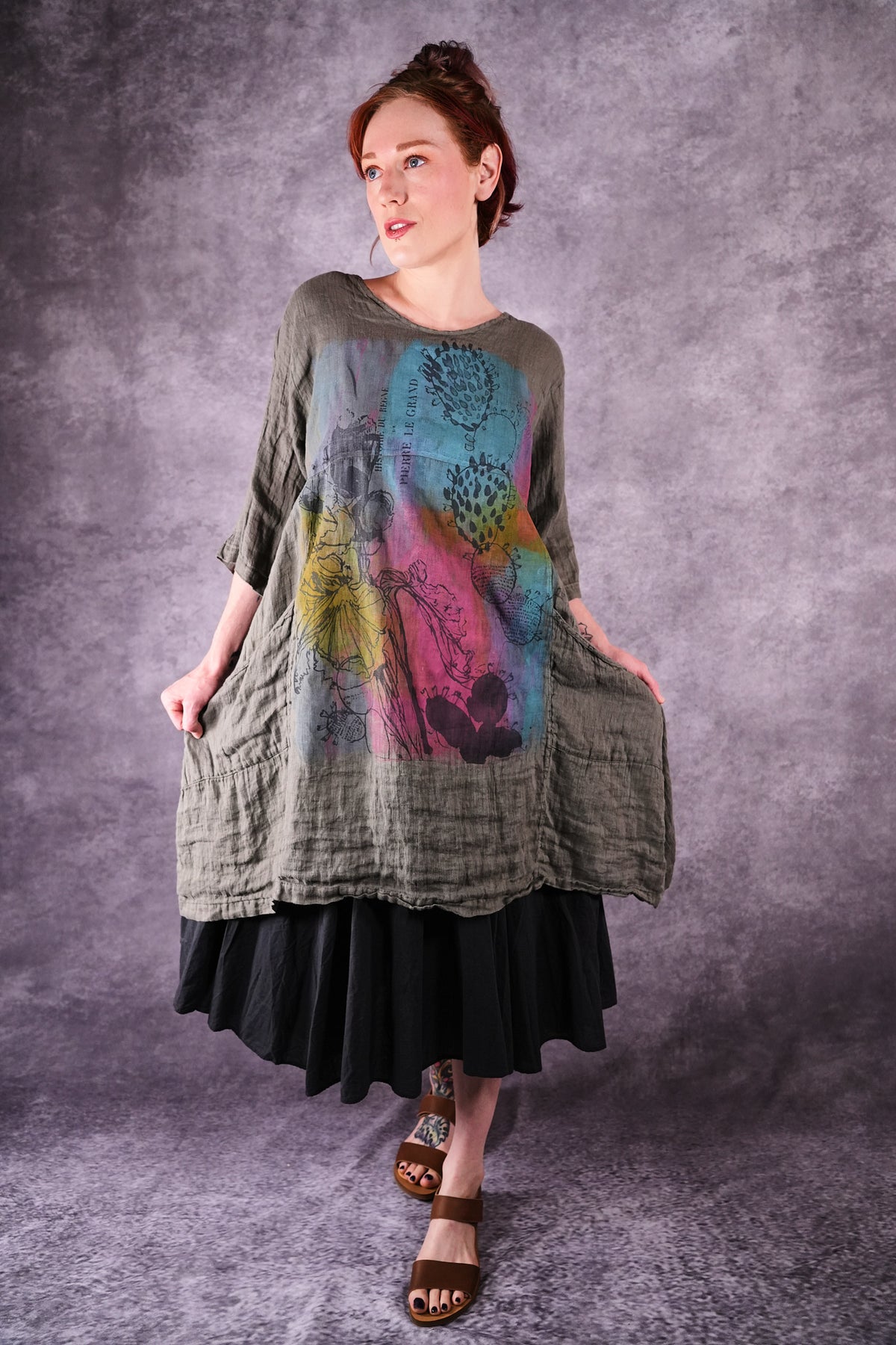 2257 Zen Tunic Chimera Desert Cactus