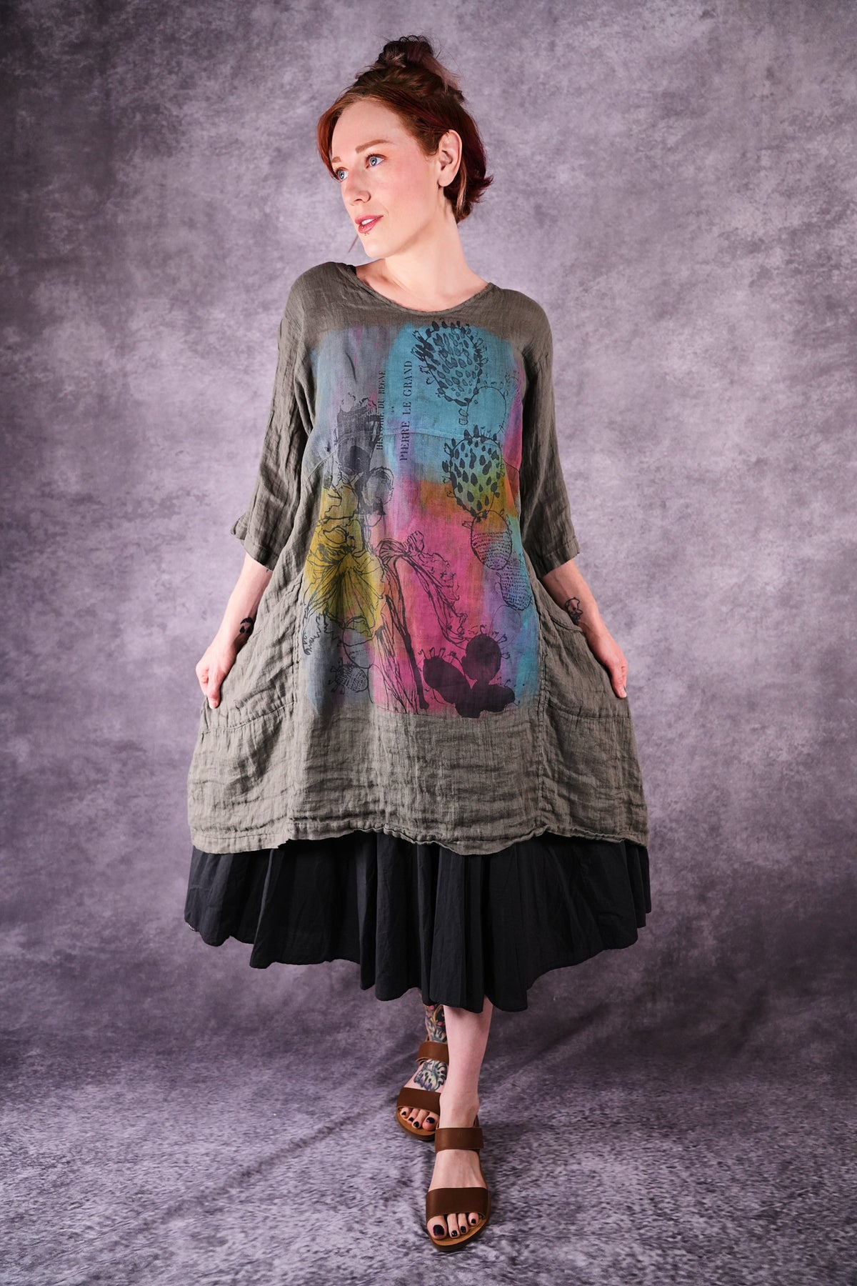 2257 Zen Tunic Chimera Desert Cactus