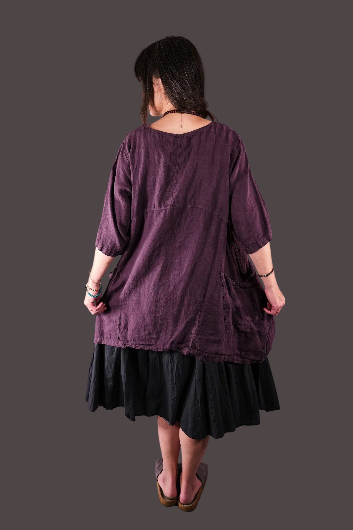 2270 Urchin Tunic Fig Tapestry Delft