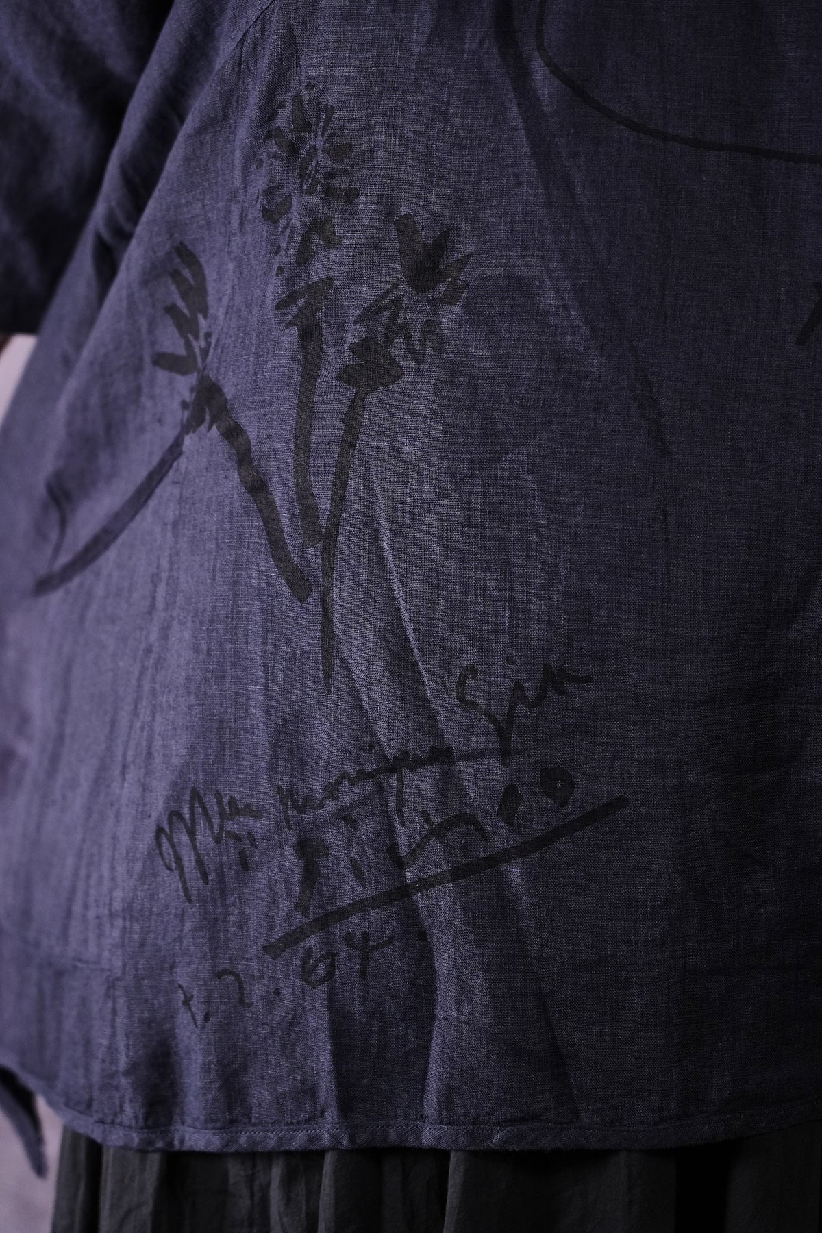 2315 Zen Tunic Charcoal Blue Peace