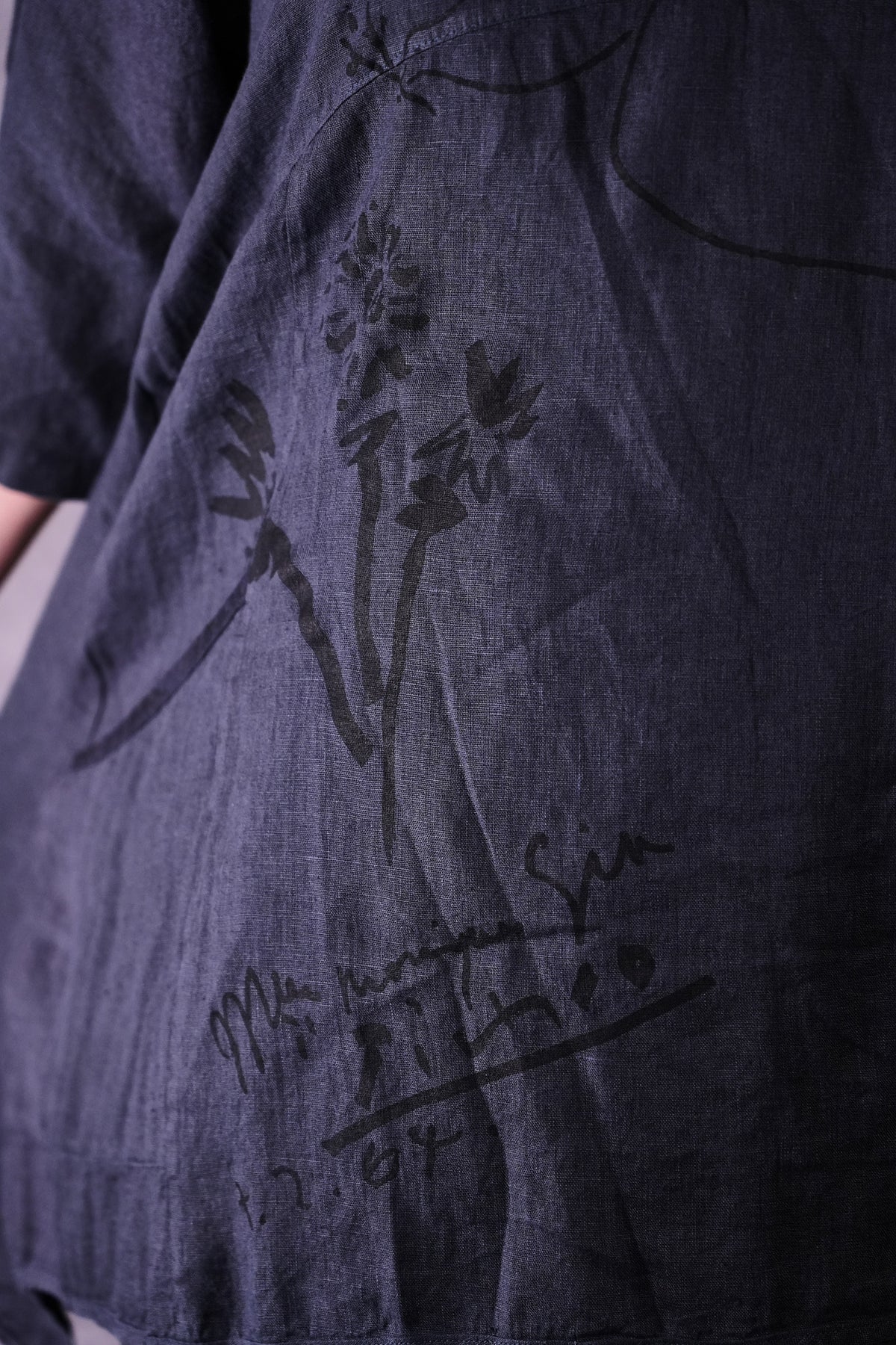 2315 Zen Tunic Charcoal Blue Peace