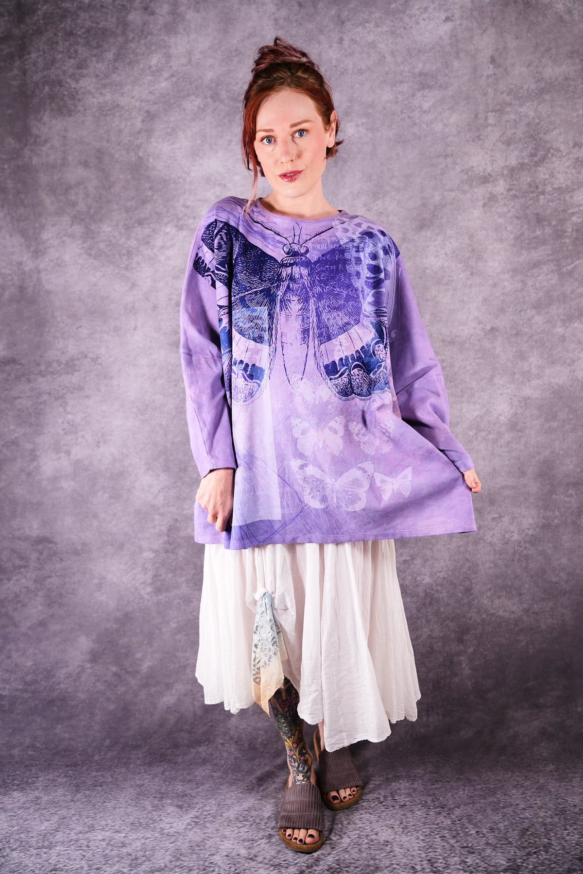 2339 HD Palette Sweatshirt Lavender Wings