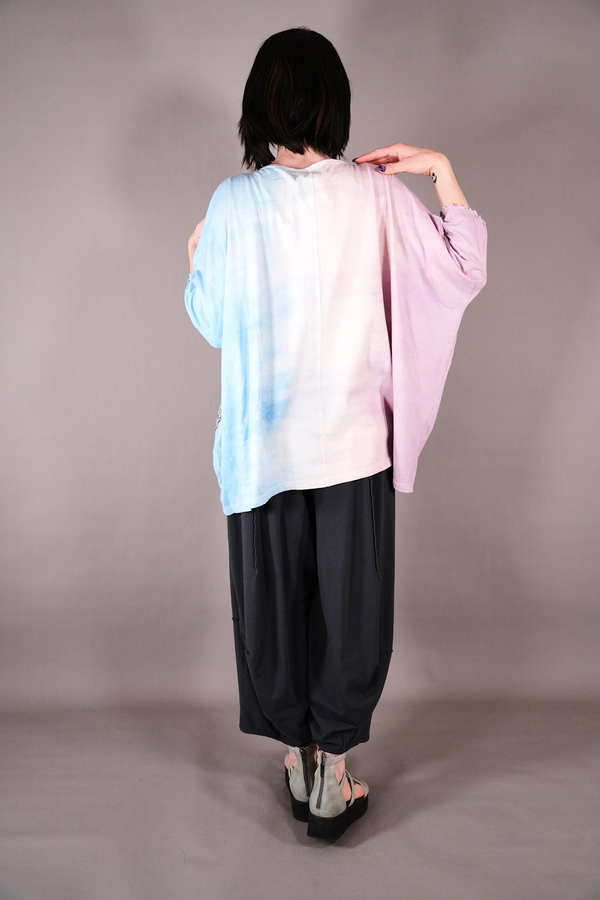 2353 HD Square Tee Pink Blue Old Amsterdam