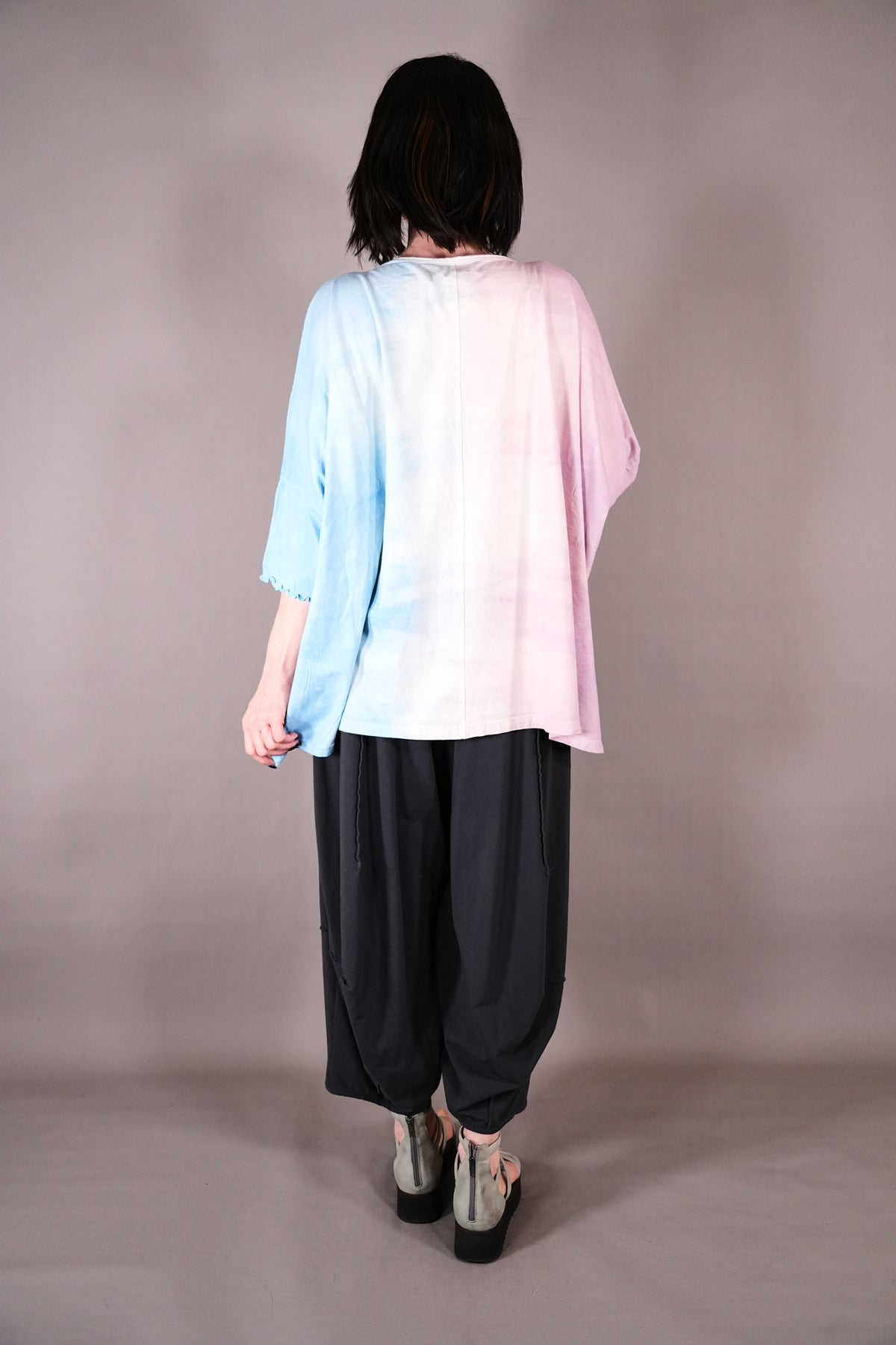 2353 HD Square Tee Pink Blue Old Amsterdam