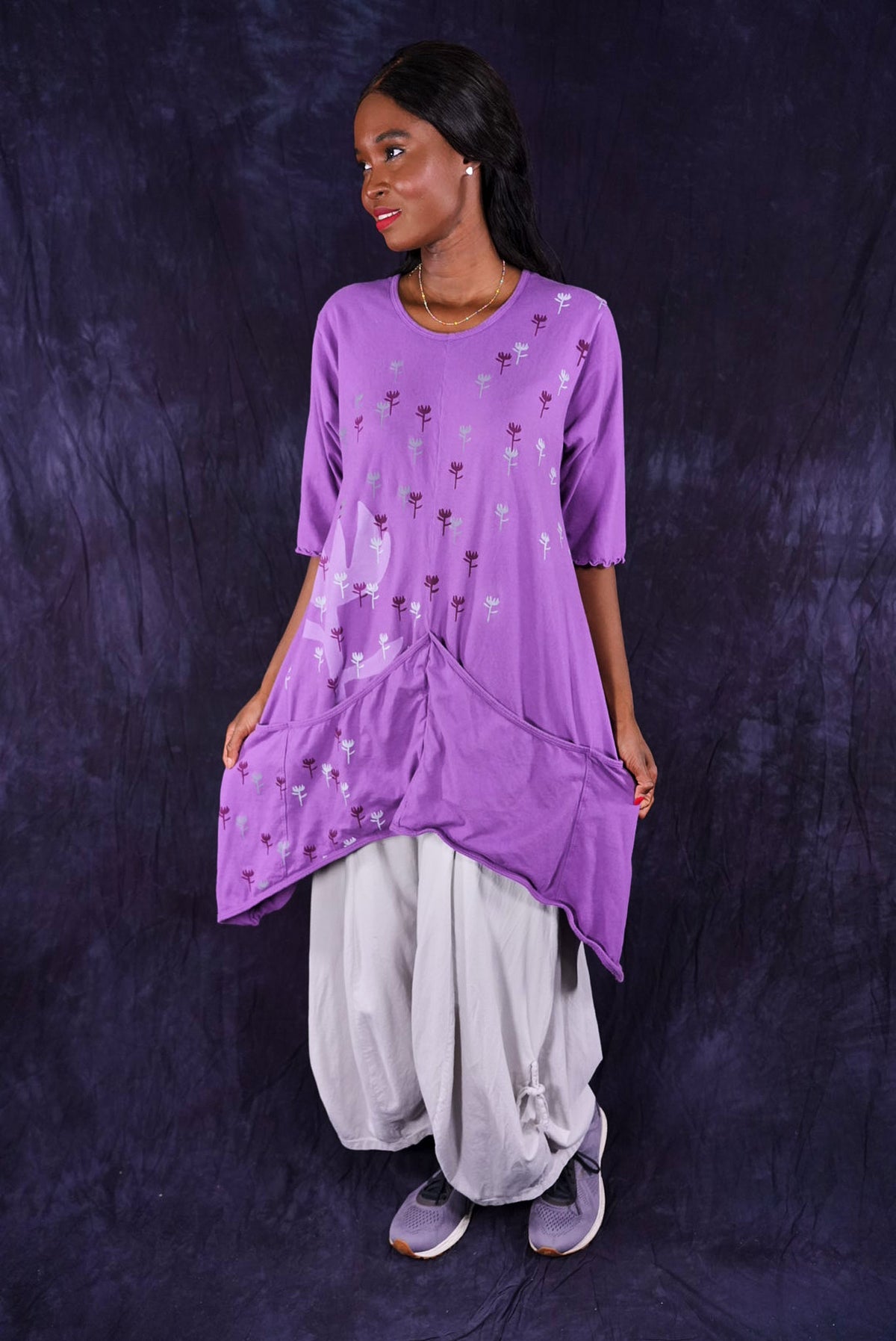 2370 Four Pocket Tunic Violet-P