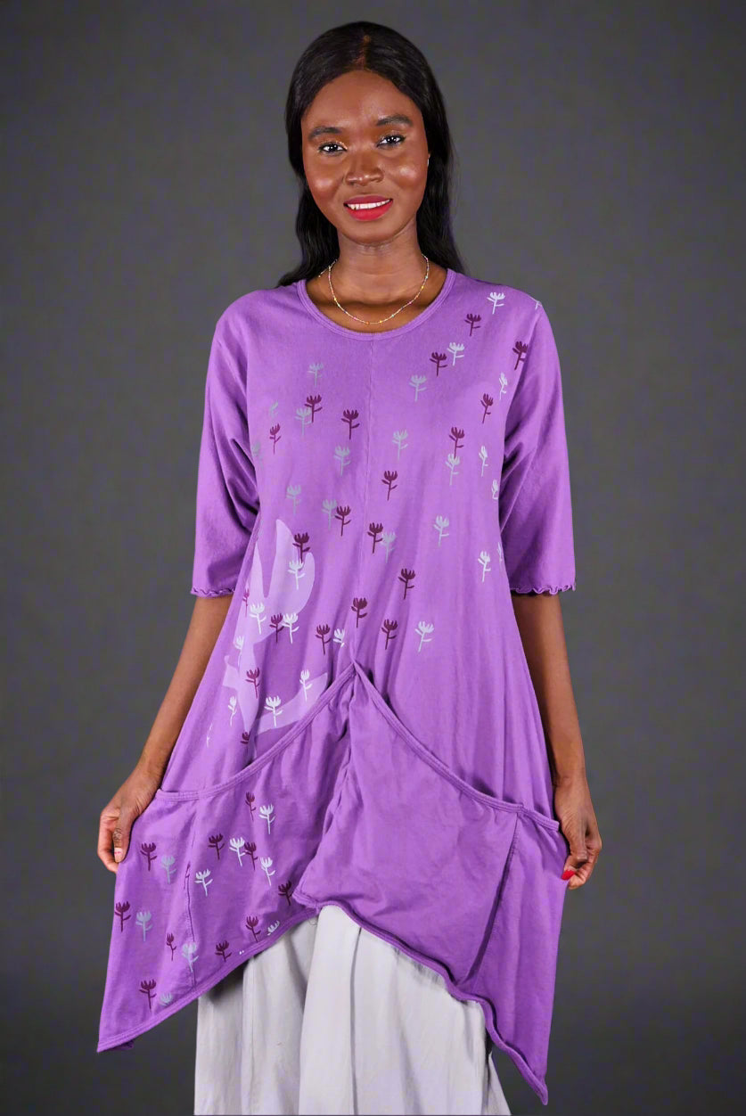 2370 Four Pocket Tunic Violet-P
