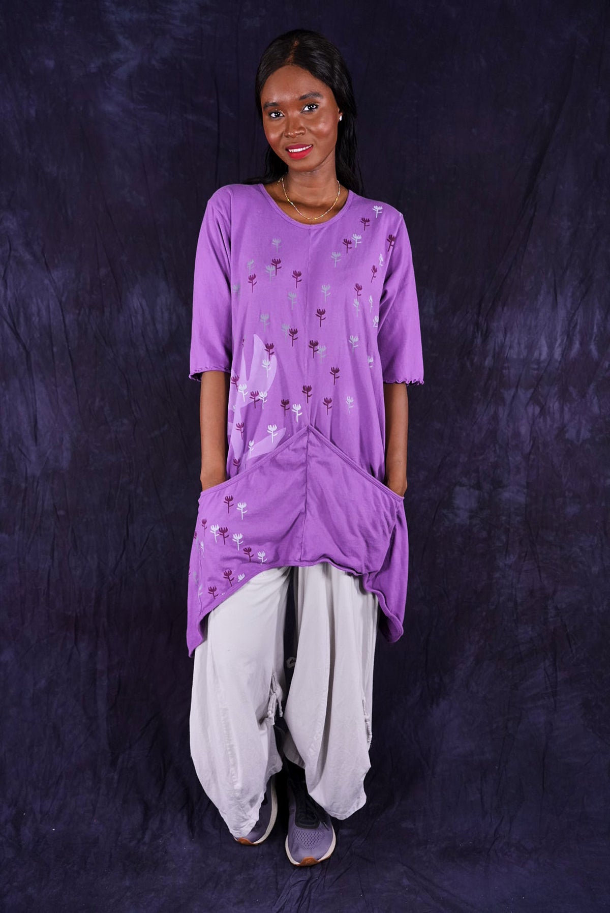 2370 Four Pocket Tunic Violet-P