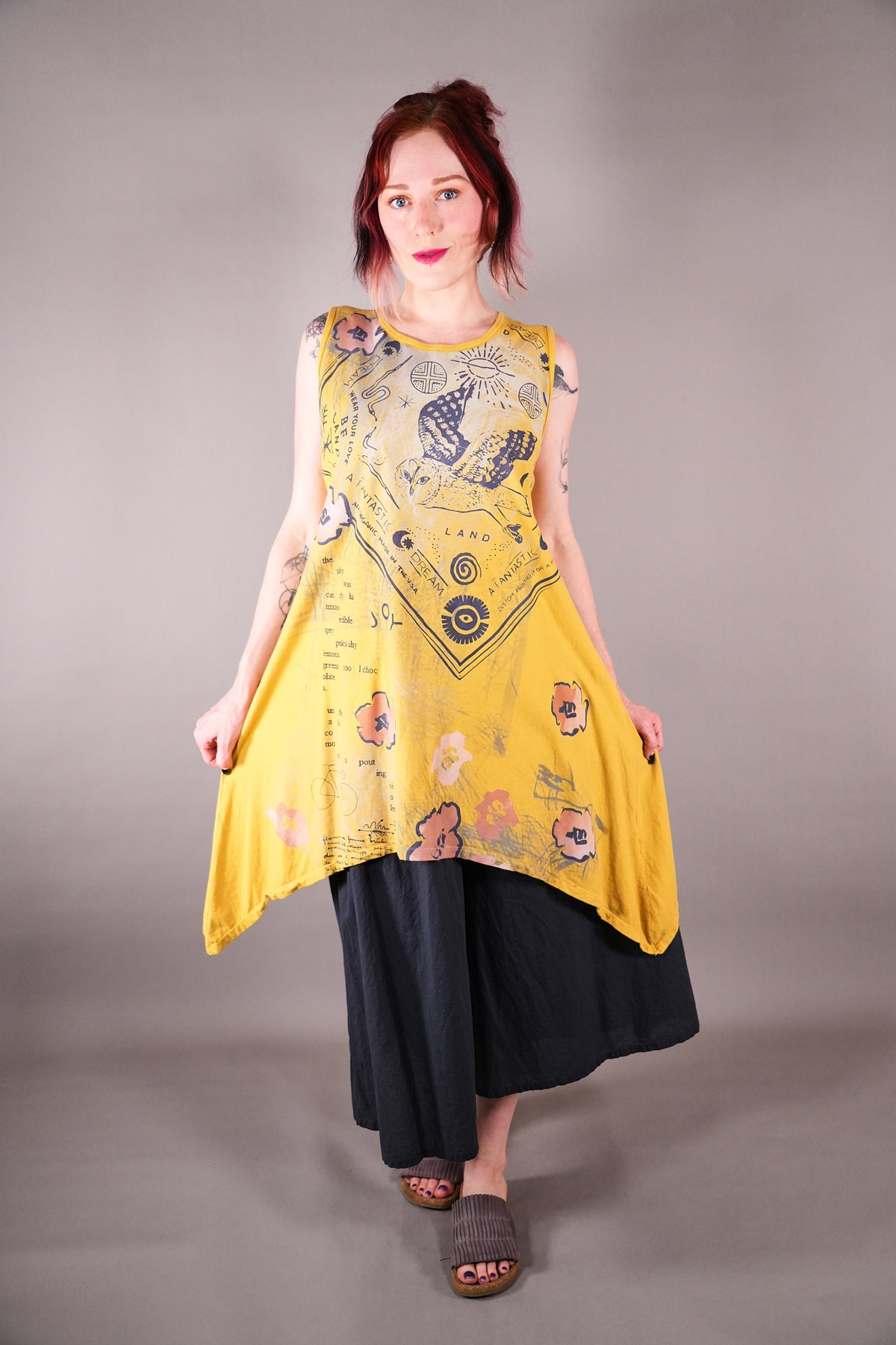 2375 Tunic Tank Dandelion Summer Roadtrip