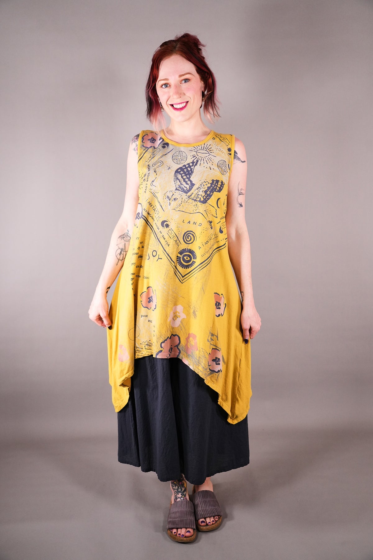 2375 Tunic Tank Dandelion Summer Roadtrip