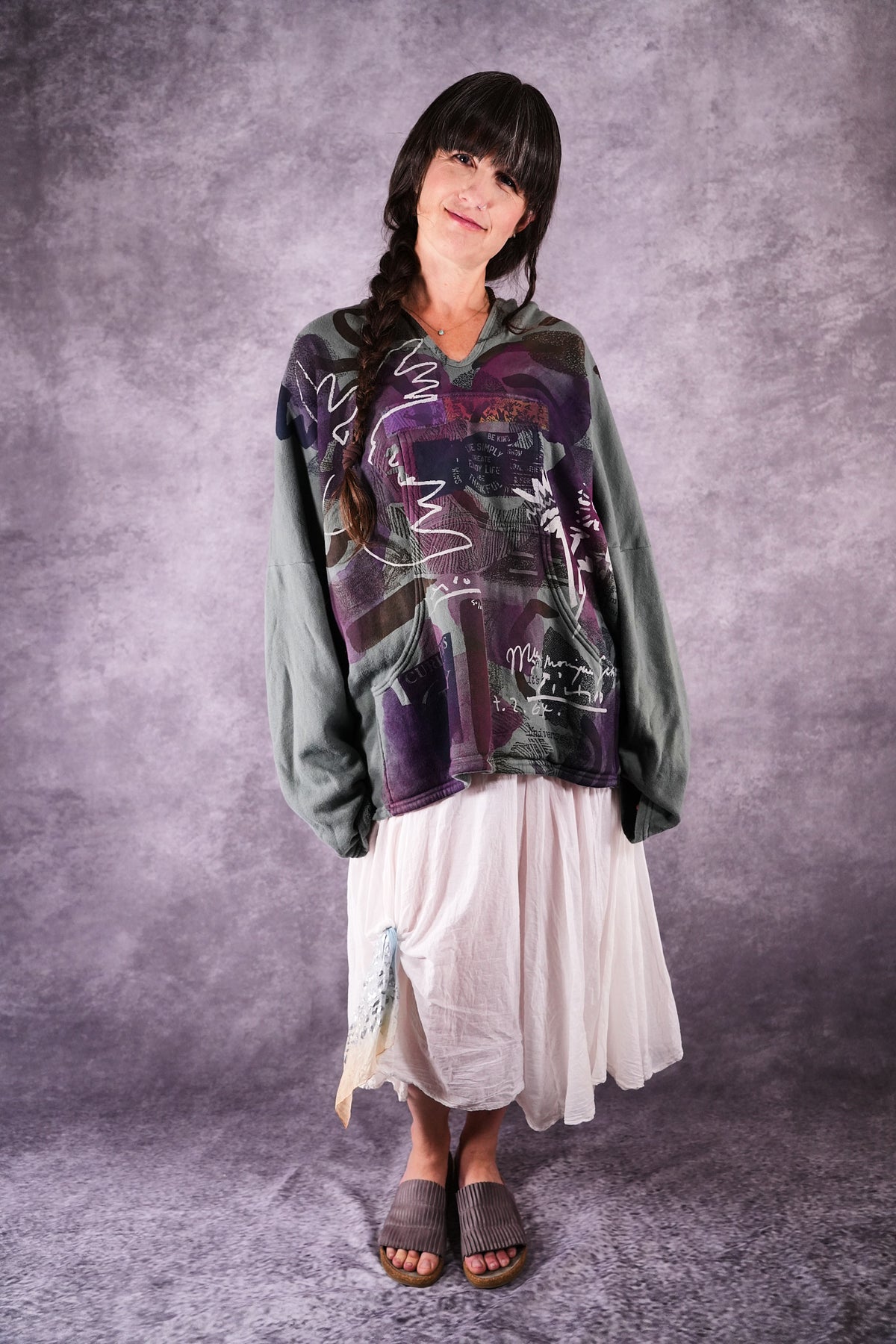 5273 Sketchbook Hoodie Pale Sage Enjoy Life