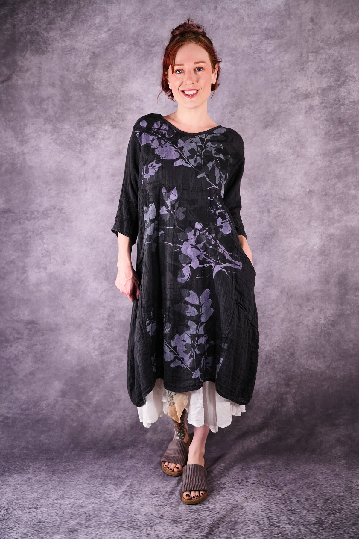 7114 Linen Wave Dress Ironworks Shadow and Form