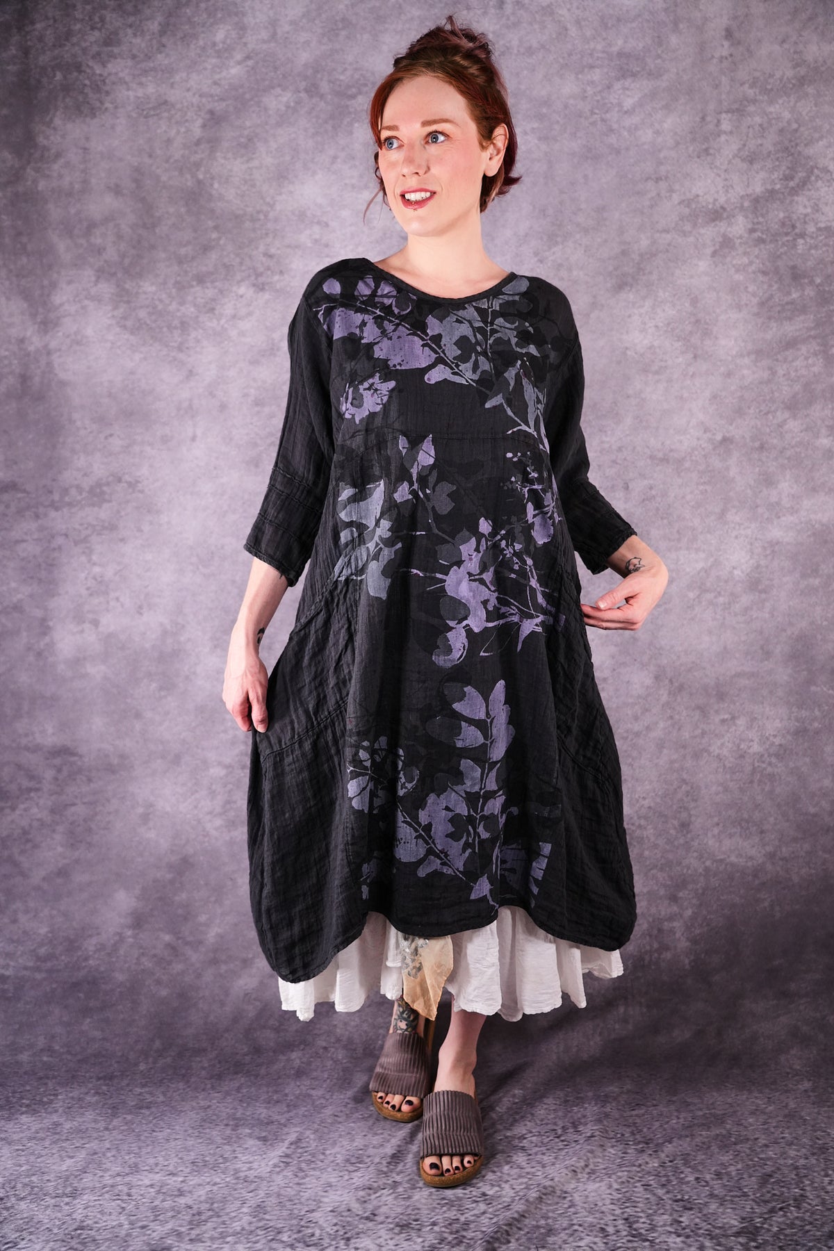 7114 Linen Wave Dress Ironworks Shadow and Form