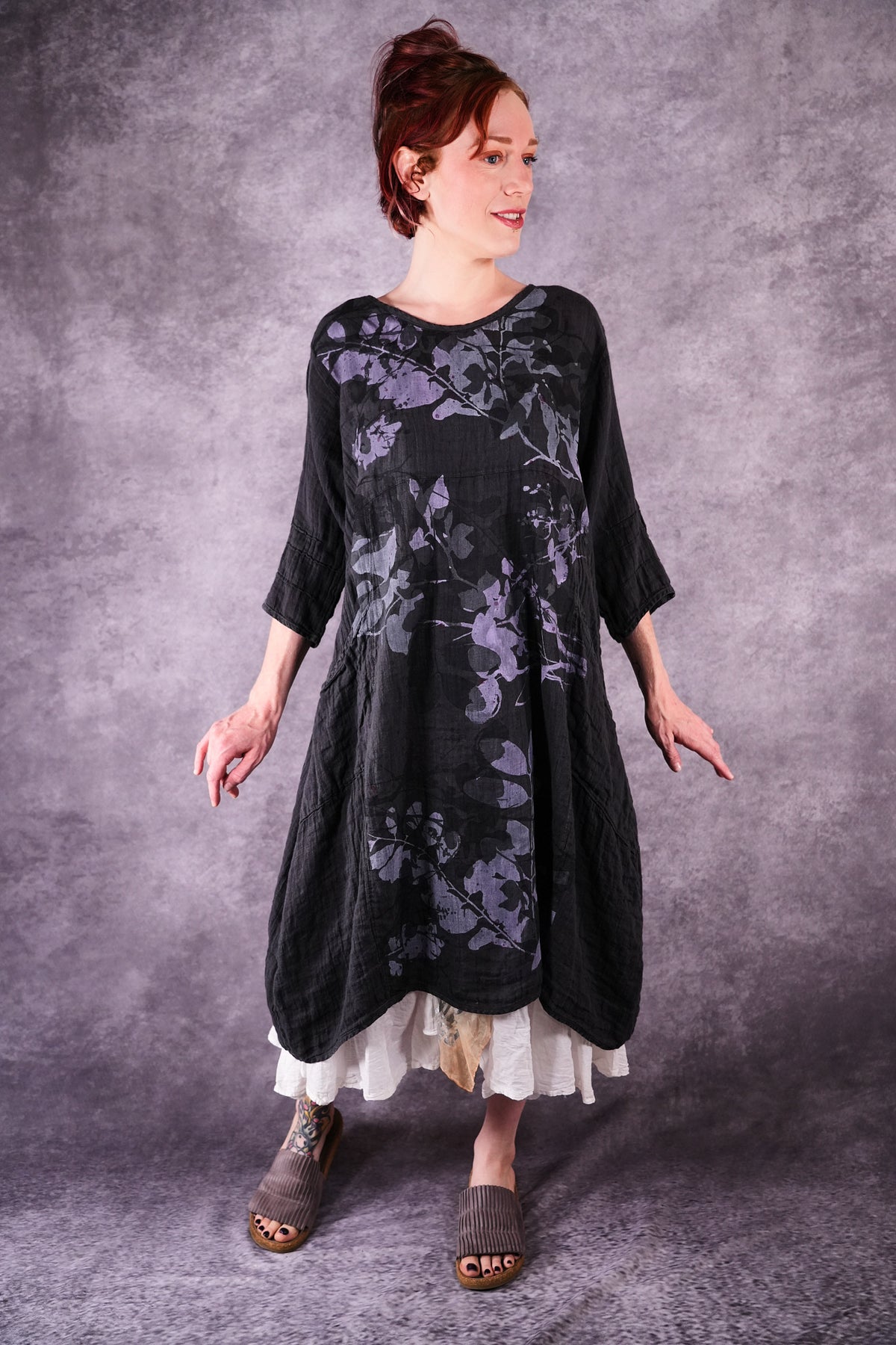 7114 Linen Wave Dress Ironworks Shadow and Form