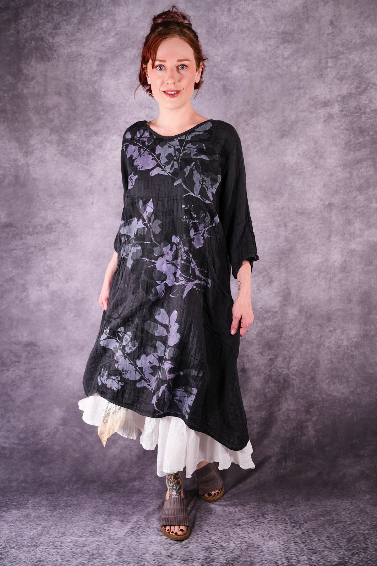 7114 Linen Wave Dress Ironworks Shadow and Form