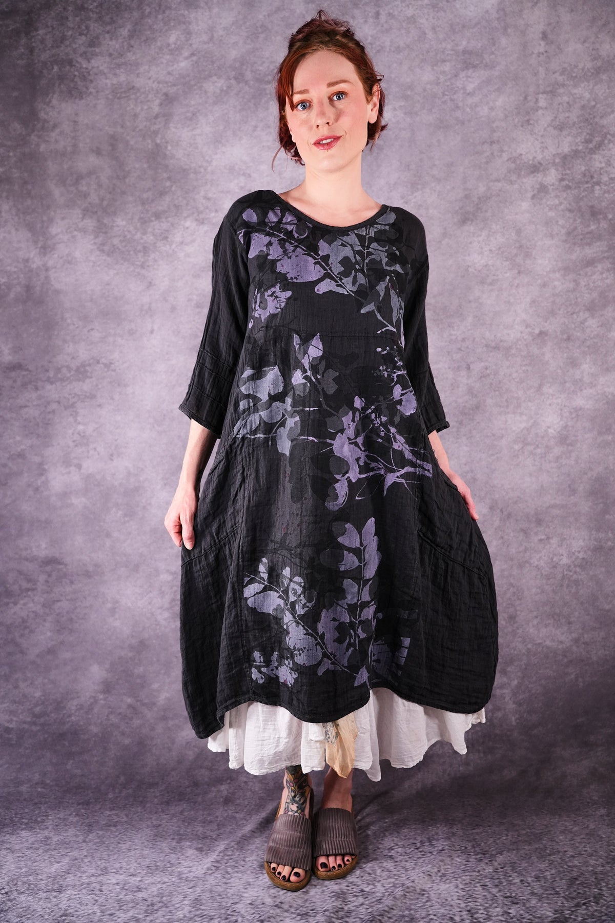 7114 Linen Wave Dress Ironworks Shadow and Form