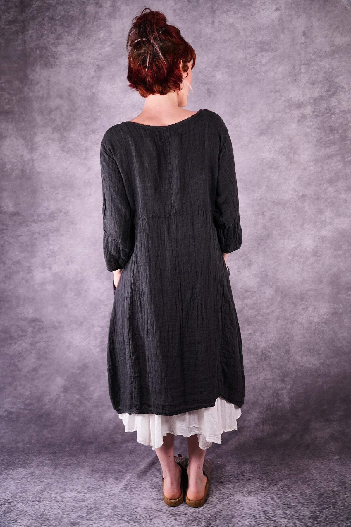 7114 Linen Wave Dress Ironworks Shadow and Form