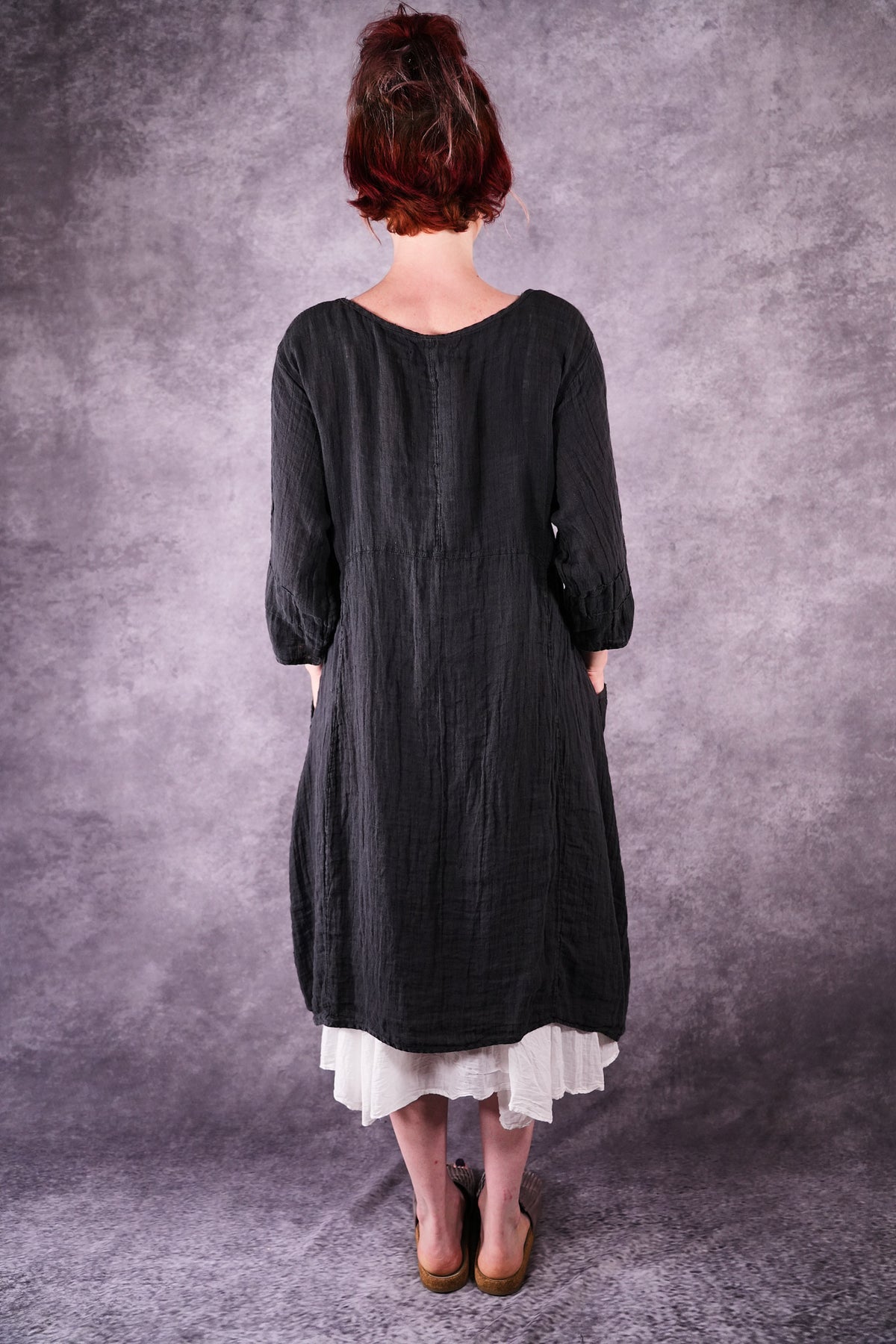 7114 Linen Wave Dress Ironworks Shadow and Form