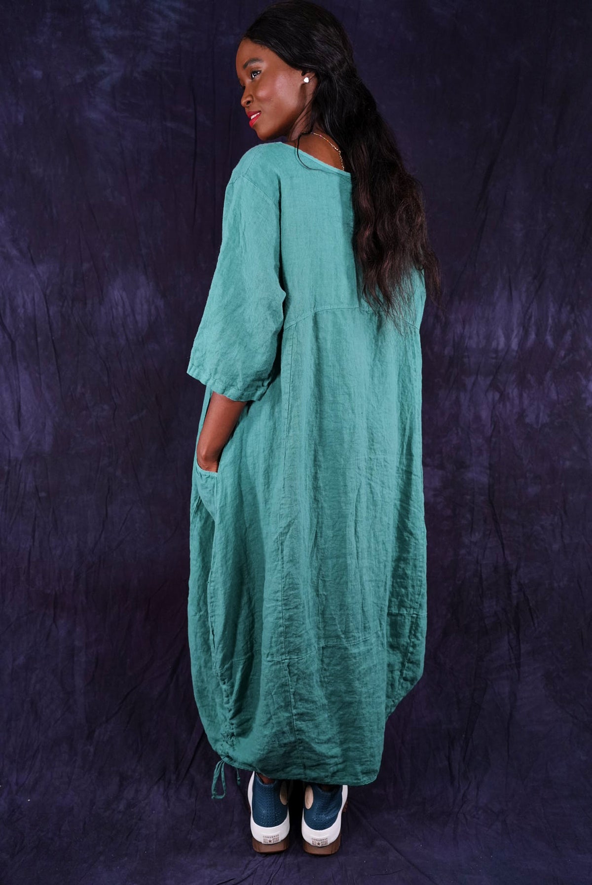 lucky linen dress Lucky Brand Dress XS Relaxed Linen Blue Paisley Sleeveless Boho Summer Pockets
