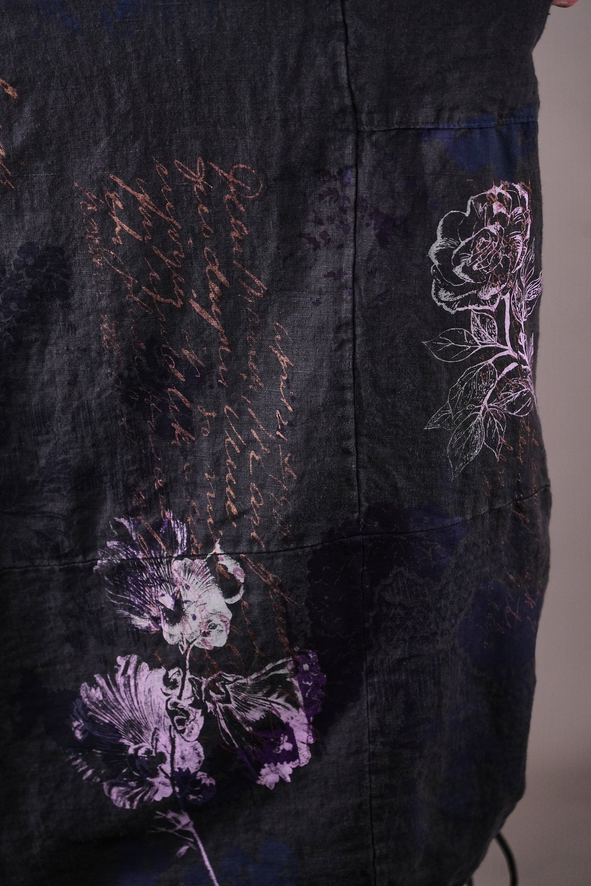 7221 Blue Fish Linen Dress Ironworks Poet