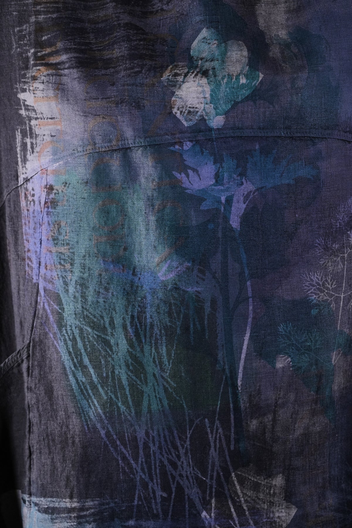 7221 Blue Fish Linen Dress Ironworks Cyano Lake