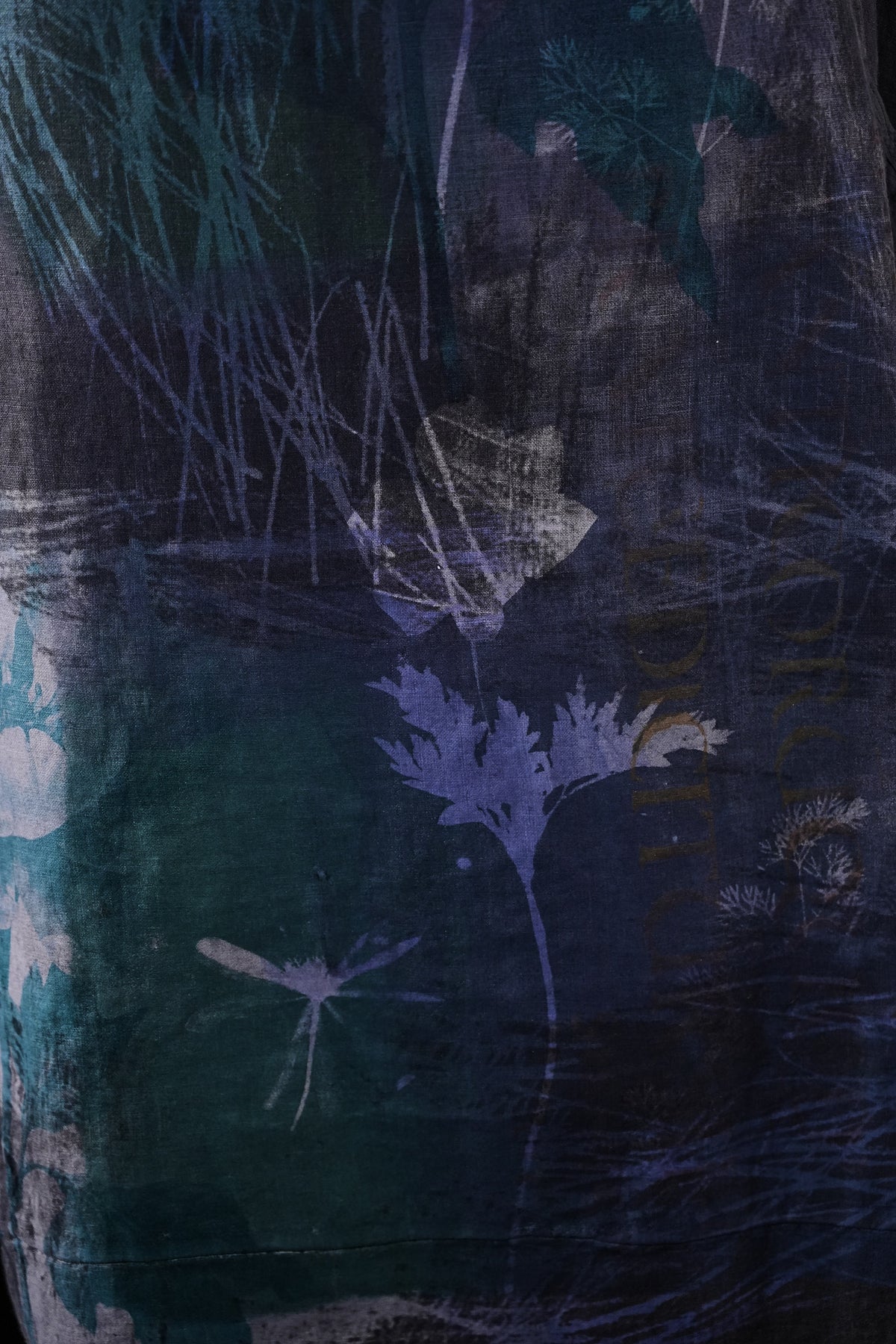 7221 Blue Fish Linen Dress Ironworks Cyano Lake
