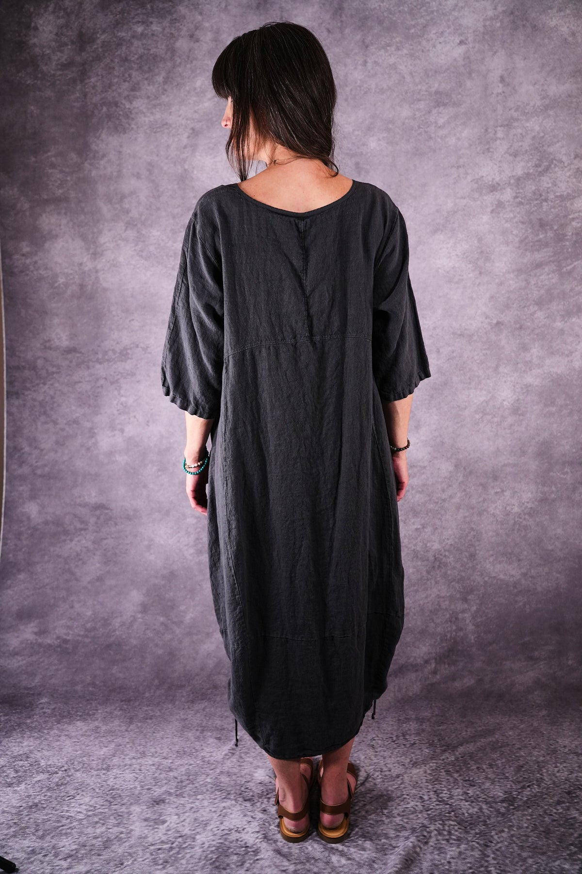 7221 Blue Fish Linen Dress Ironworks Constellation