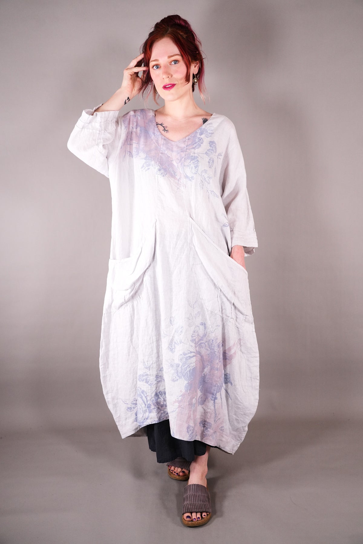 7237 Palette Moxy Dress Pearl French Roses