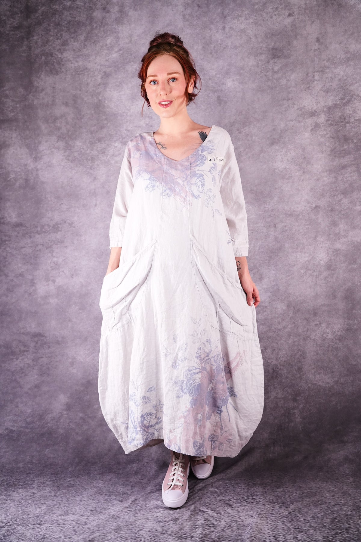 7237 Palette Moxy Dress Pearl French Roses