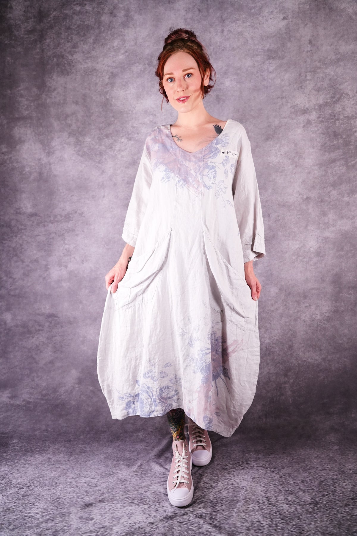 7237 Palette Moxy Dress Pearl French Roses