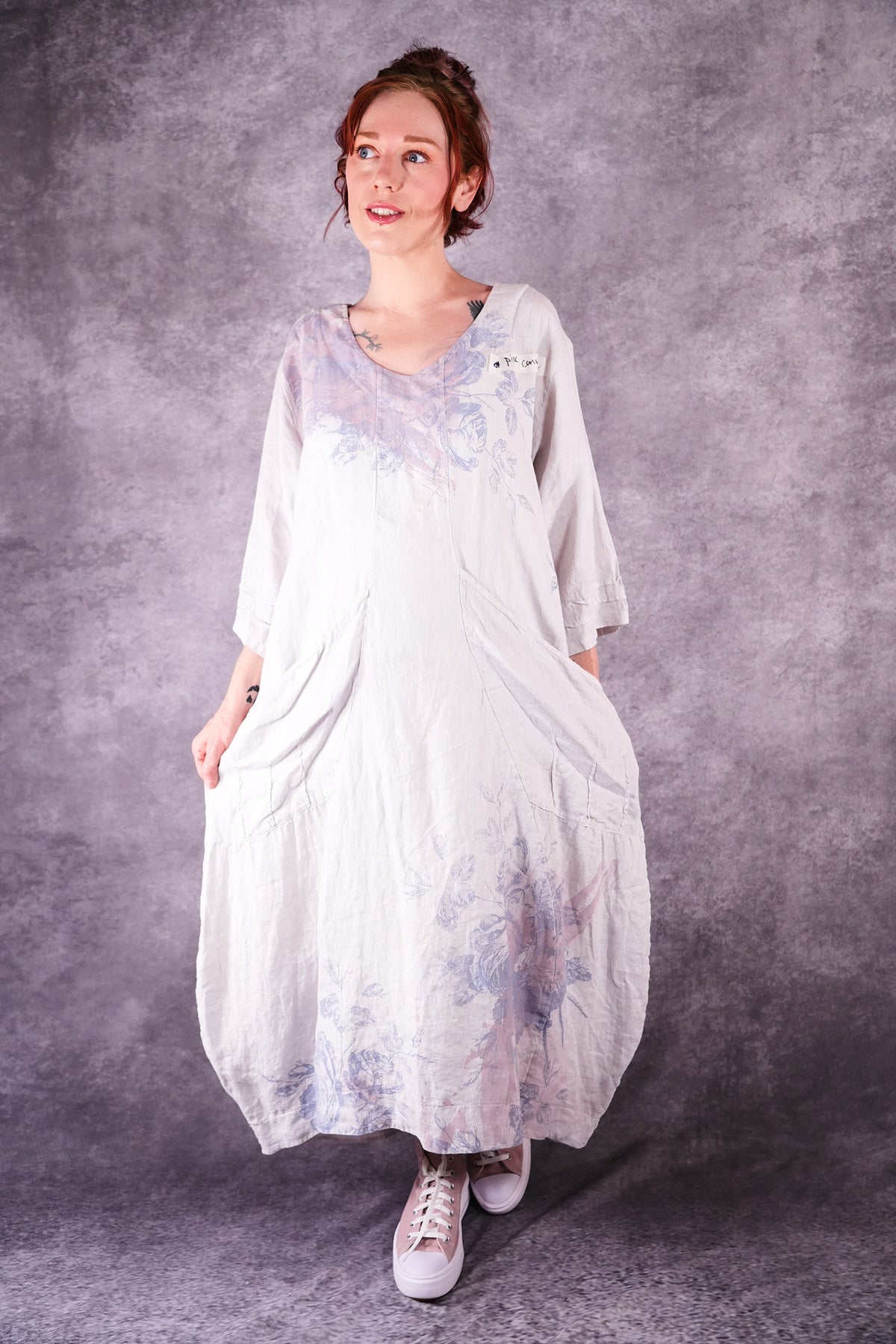 7237 Palette Moxy Dress Pearl French Roses